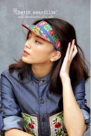 batik amarillis’s Visor hat -PO