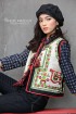 batik amarillis's folklore vest 8-PO