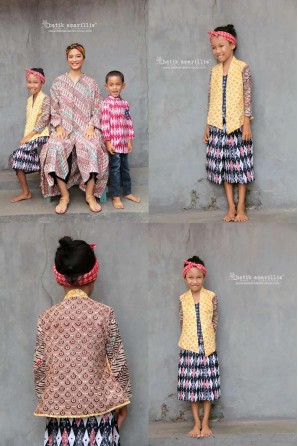 batik amarillis's miss popon kebaya for kid 