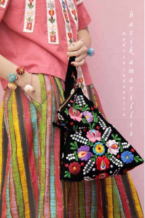 batik amarillis's arcana triangle  bag-PO
