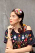 batik amarillis's wen hua hair fascinator-PO