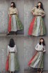 batik amarillis's rainbow crackers skirt