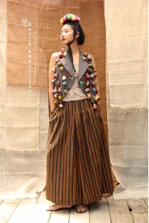 batik amarillis's remy vest-PO