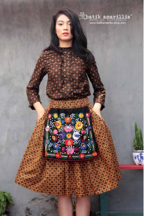 batik amarillis's hajni mini skirt-PO