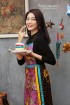 batik amarillis’s cake for breakfast overall dress-PO