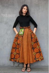 batik amarillis in my pocket skirt 2-PO