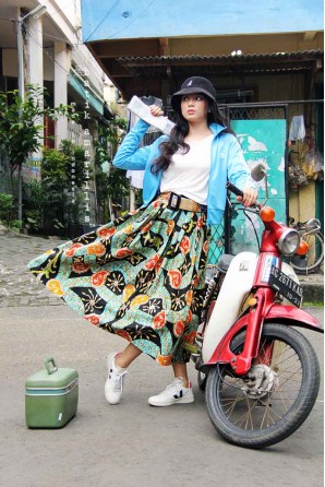 batik amarillis's traveller's skirt-PO