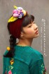 batik amarillis's blooming forever head band-PO