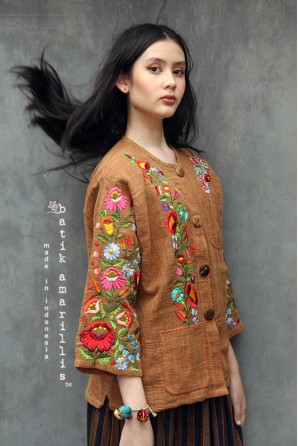 batik amarillis's potong gulon top-PO 