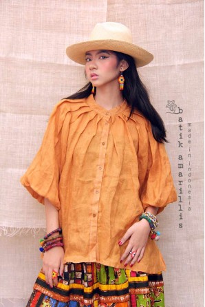 batik amarillis srengenge bluse 2-PO