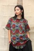 batik amarillis's uno top