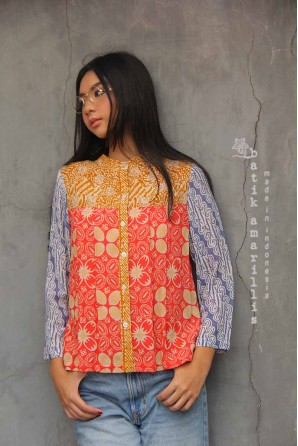 batik amarillis they top