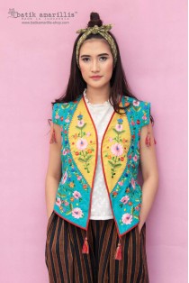 batik amarillis's birth day vest 8-PO