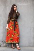 batik amarillis's primavera wrap skirt