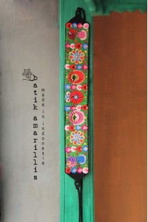 batik amarillis's folklore obi belt