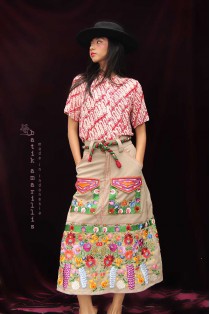 batik amarillis's ride on time skirt-PO