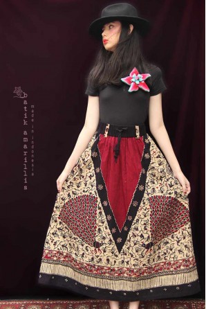 batik amarillis's V for vreedom skirt-PO