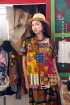 batik amarillis's uno top