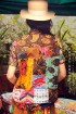 batik amarillis's uno top