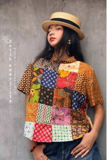 batik amarillis's uno top