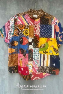 batik amarillis's uno top