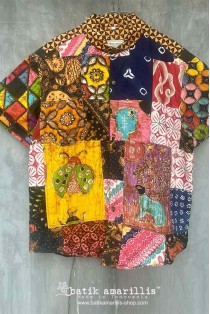 batik amarillis's uno top