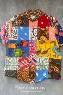batik amarillis's uno top