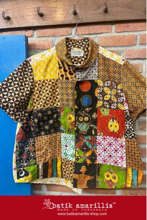 batik amarillis's uno top