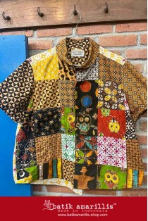 batik amarillis's uno top