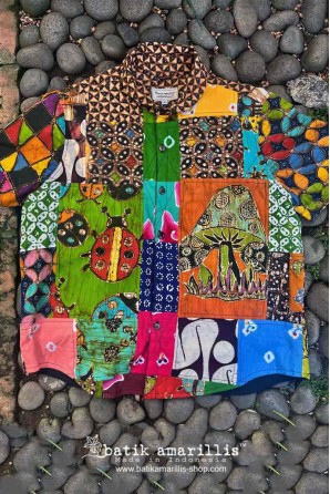 batik amarillis's uno top
