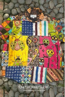batik amarillis's uno top