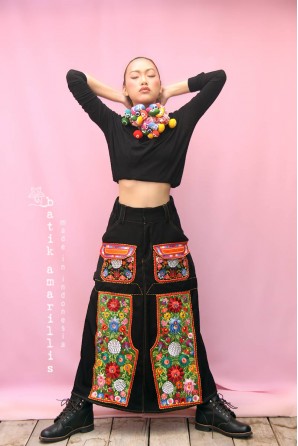 batik amarillis's ride on time skirt-PO