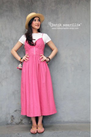 batik amarillis's bronte slip dress