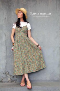 batik amarillis's bronte slip dress