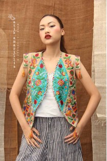 batik amarillis's birth day vest 8-PO