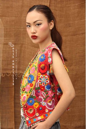 batik amarillis's birth day vest 8-PO