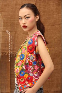 batik amarillis's birth day vest 8-PO