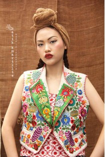 batik amarillis's apsara vest-PO