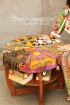 batik amarillis's round o' clock table cloth