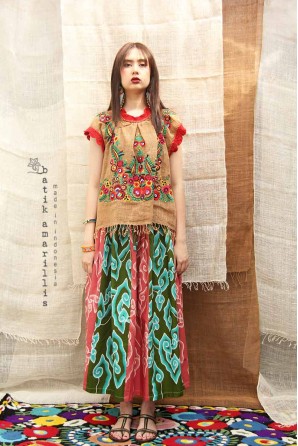 batik amarillis's hajnalka blouse-PO