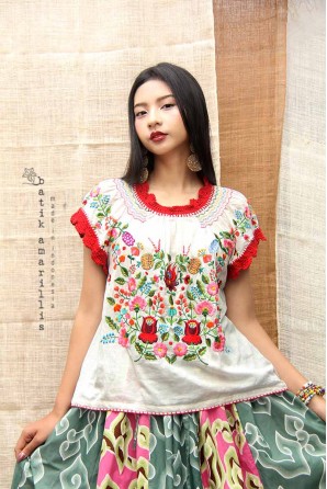 batik amarillis's hajnalka blouse-PO