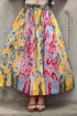batik amarillis rainbow crackers skirt
