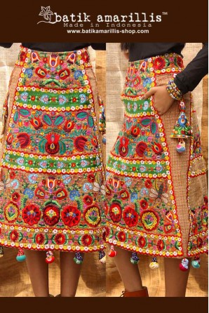 batik amarillis's pyramid skirt-PO