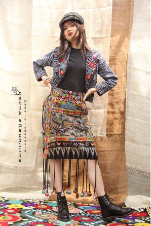 batik amarillis's pyramid skirt-PO