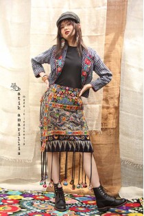 batik amarillis's pyramid skirt-PO