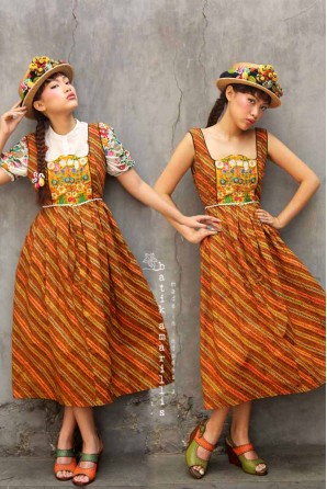 batik amarillis's nausicaa dress-PO