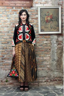 batik amarillis's rainbow crackers skirt-PO
