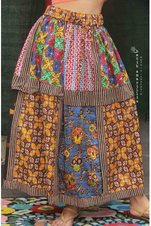 batik amarillis's birthday 8 skirt