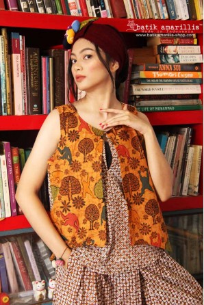 batik amarillis's hippie top