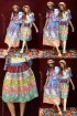 batik amarillis rainbow cake skirt